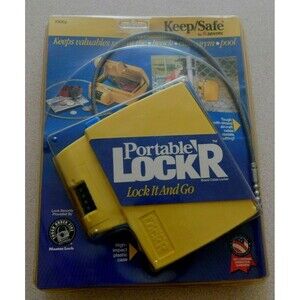 New Portable Locker Keep / Safe Lock by SENTRY Model 7300y Lock'r ~ Lock it & Go